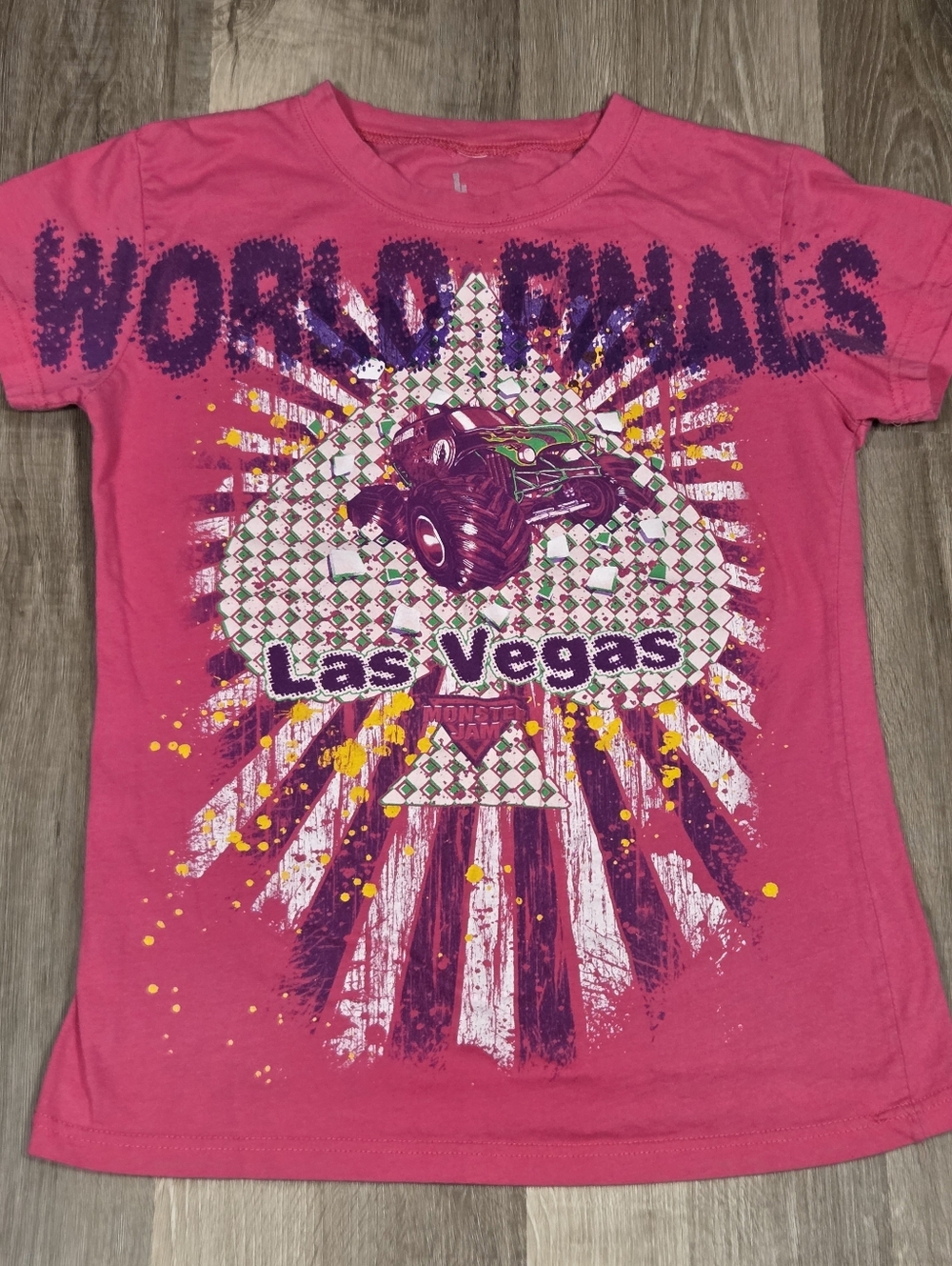 Pink Monster Jam "World Finals" Women's Fitted Large